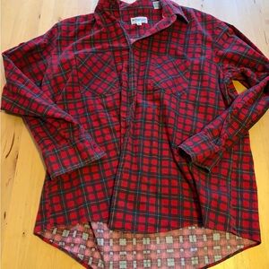 Classic Red and Black Plaid Men's Shirt
